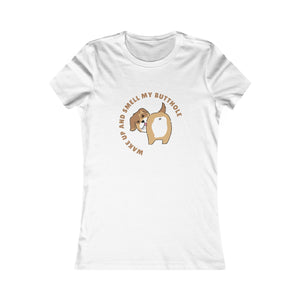 Wake Up and Smell My Butthole Tee mockup